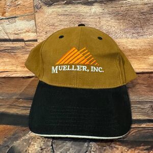 ATT HEADWEAR Mueller Inc. Baseball Cap Men's Adjustable Brown Black Cotton